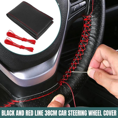 Suede steering wheel cover - steering,