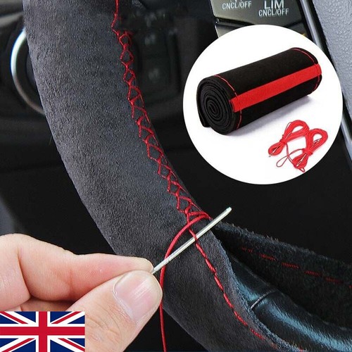38cm suede car steering - car, wheel